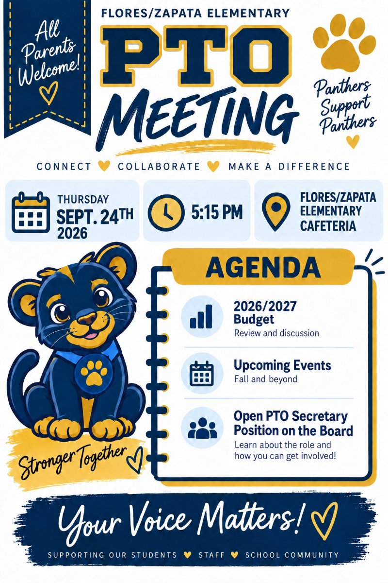 PTO Meeting Agenda